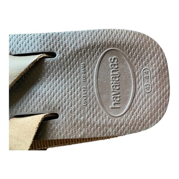 NWT Havaianas brown thong rubber flip flop size 43 44 - Picture 3 of 7
